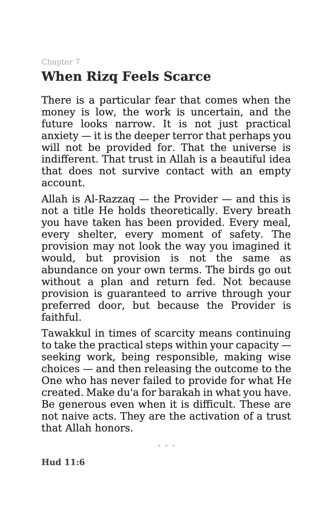 Healing Through Tawakkul